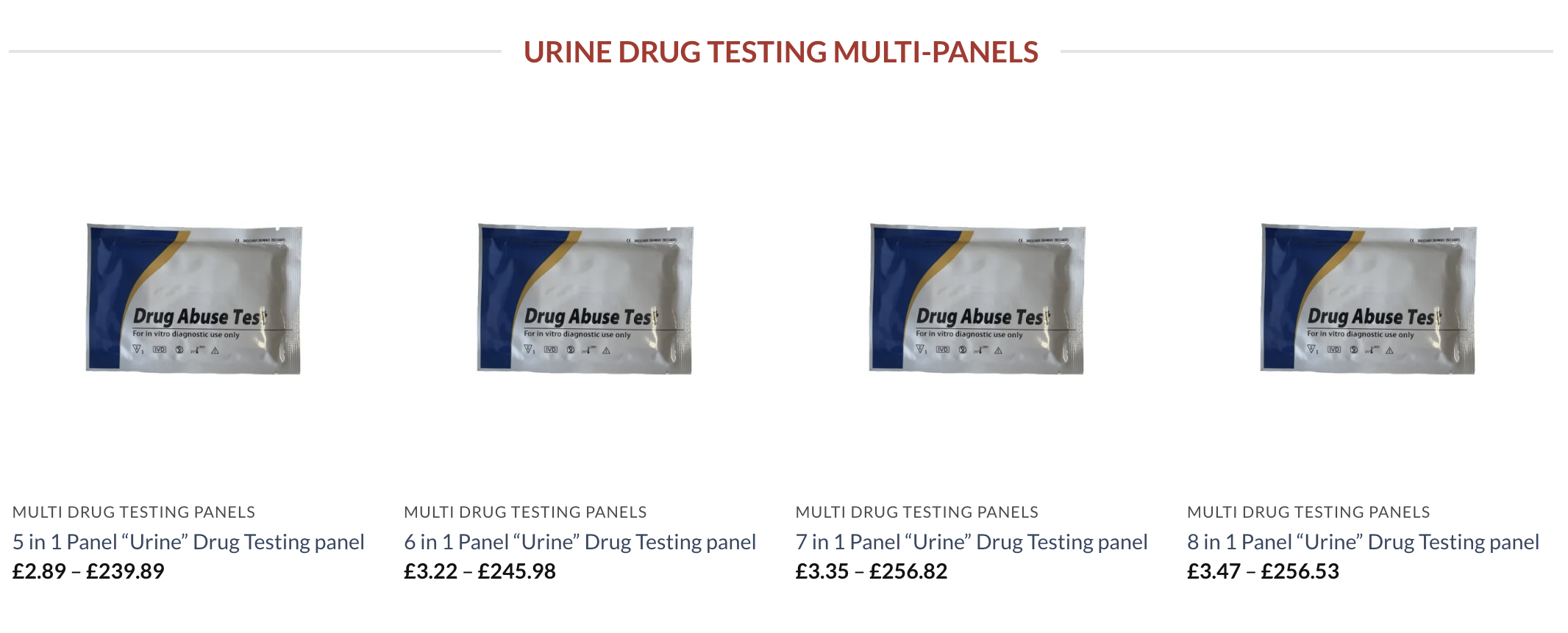 Testfield Drug testing panels